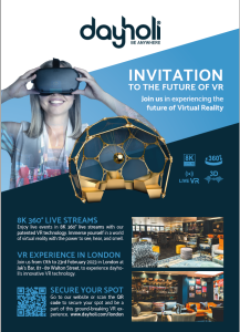 Dayholi demonstrates 8k live video streaming with 360 degree vision